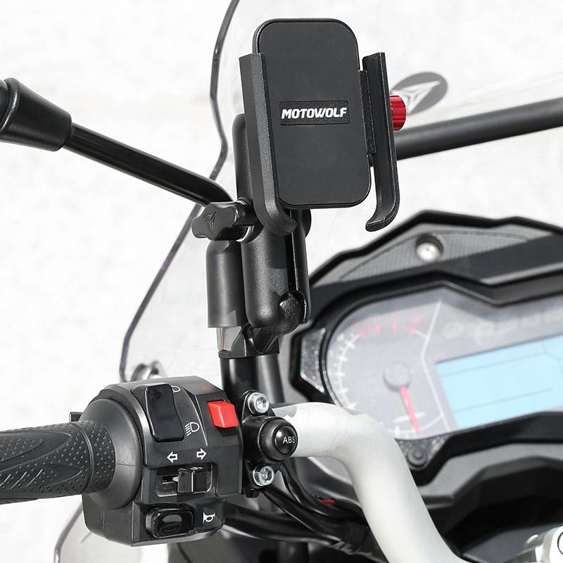 MOTOWOLF Phone Holder Aluminium - Handlebar Mount (MDL2821)