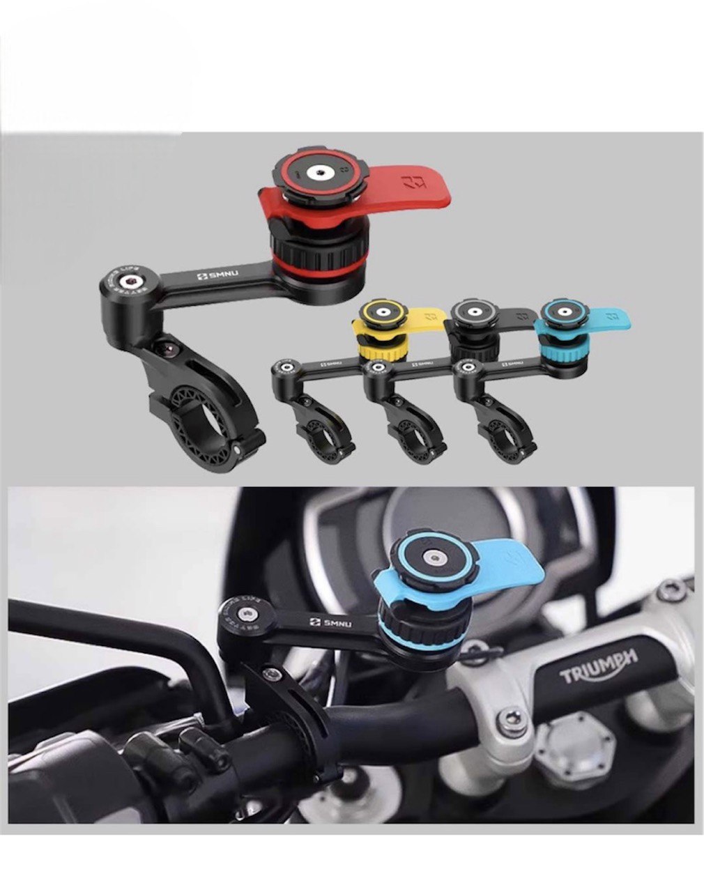 SMNU Phone Holder Type Quick Release Anti Vibration - Handlebar