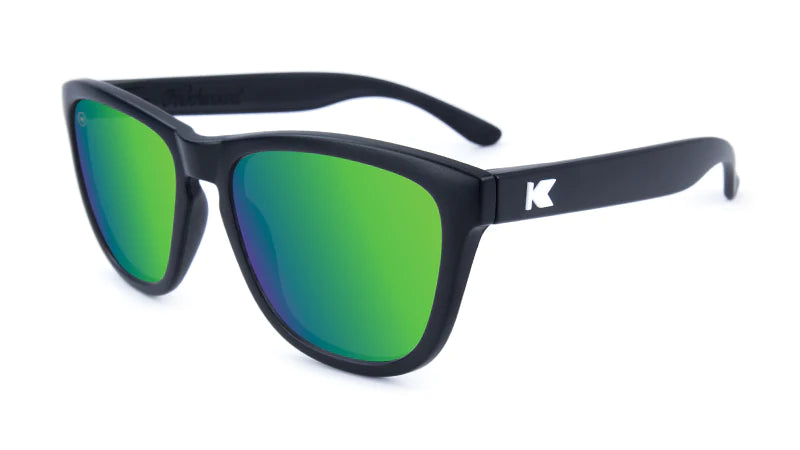 Knockaround Premiums Sunglasses - Black / Green Moonshine