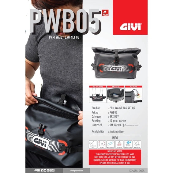 GIVI PRM WAIST BAG 4LT 05 - PWB05