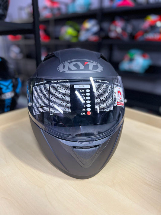 KYT HELMET CONVAIR FLIP UP PLAIN MATT ANTHARACITE