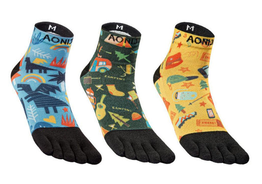 Aonijie E4842 Quarter Cut Five Toe Socks