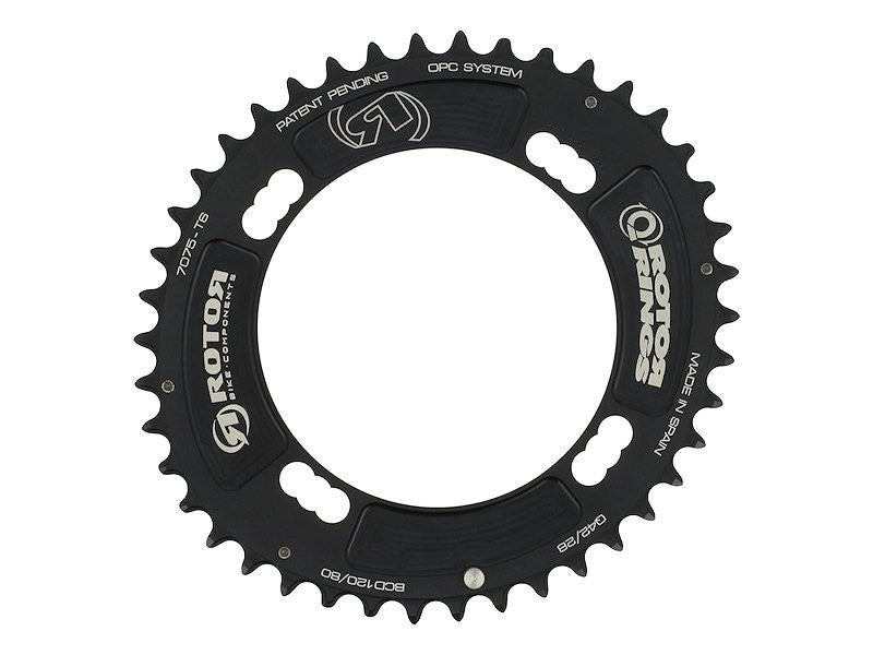 Q-RING  MTB ROTOR CHAINRING 2X9 / 10/11 OUTSIDE CENTER DISTANCE 120 MM X 4 FOR SRAM CENTER DISTANCE 120/80